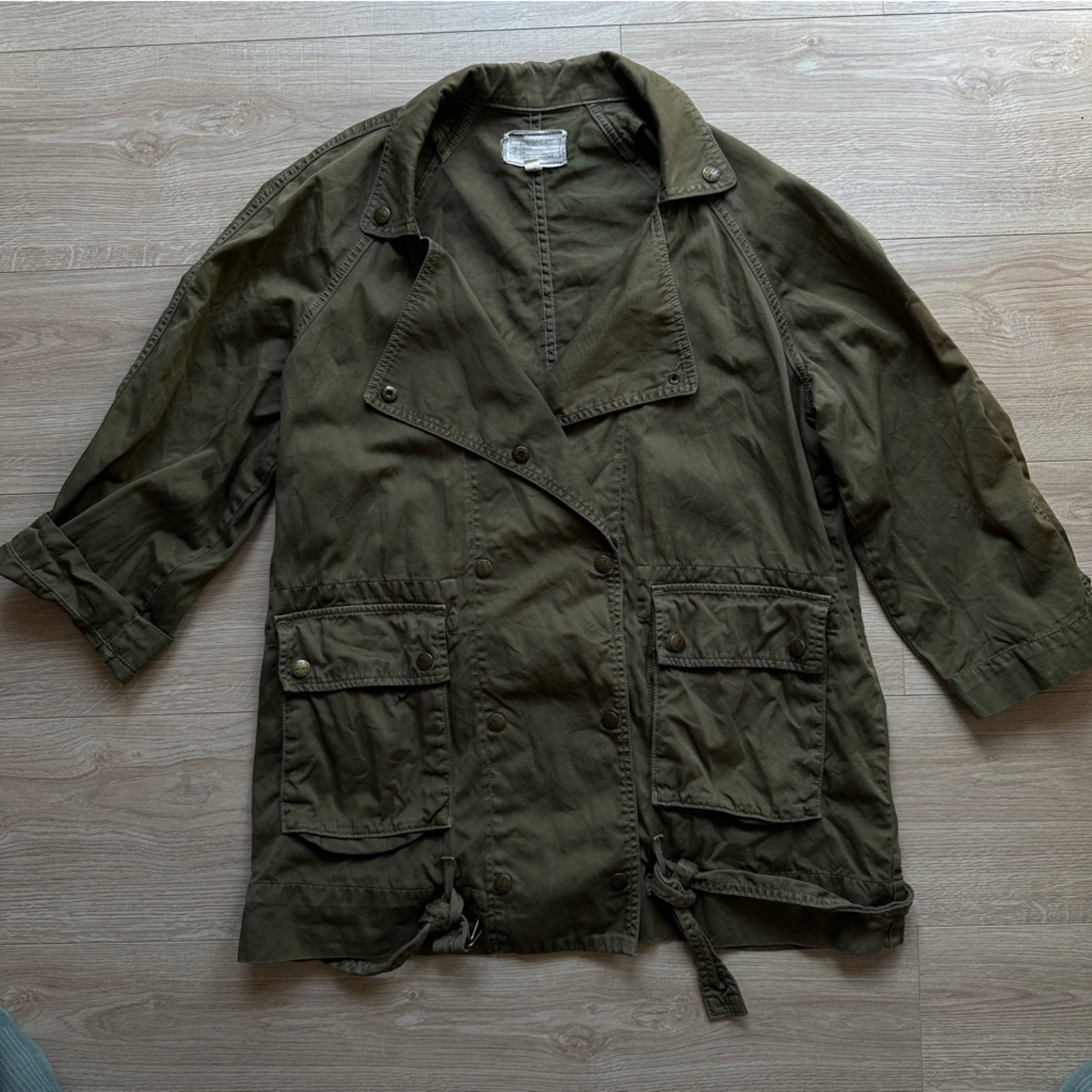Current/Elliot Military Green Army Infantry Jacket, Size 1